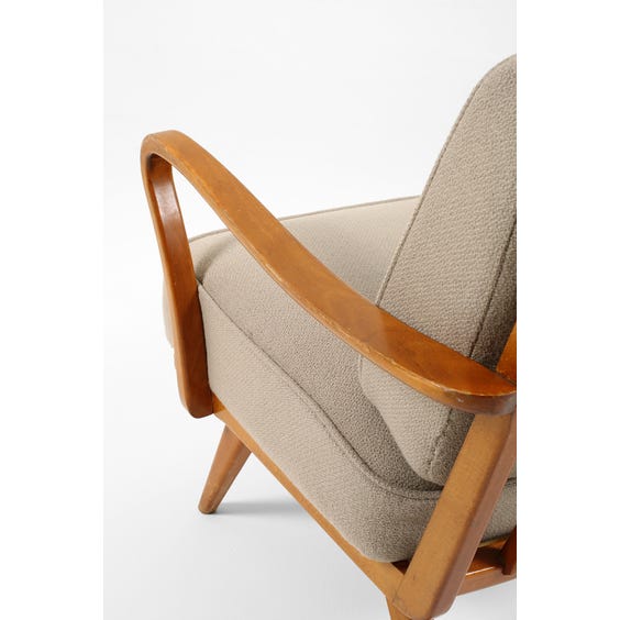 Midcentury Italian stone cushion armchair image