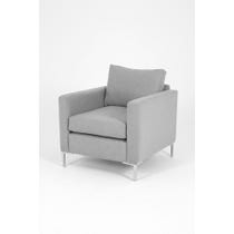Modern grey wool armchair