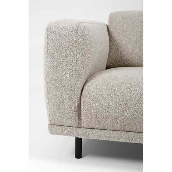 Stone grey boucle deep armchair image