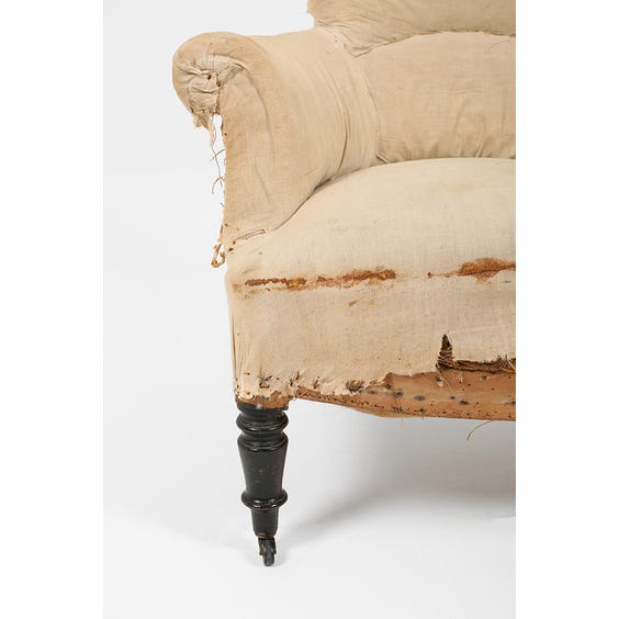 image of French 19th century un-upholstered calico armchair