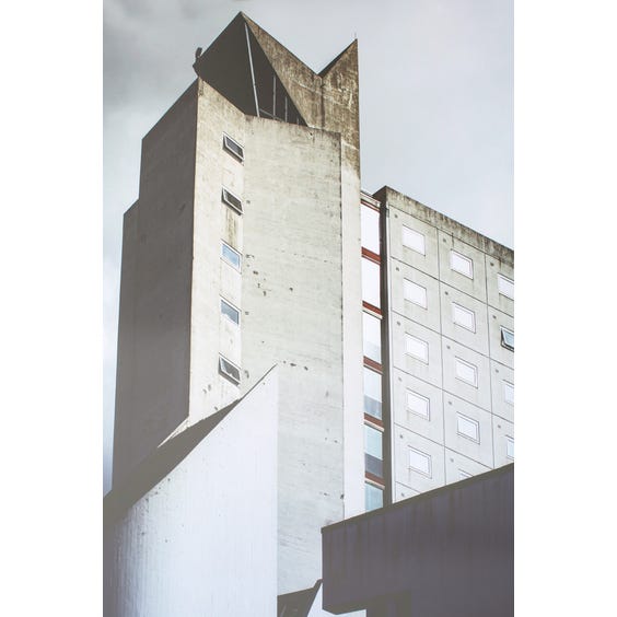 image of Print of brutalist tower