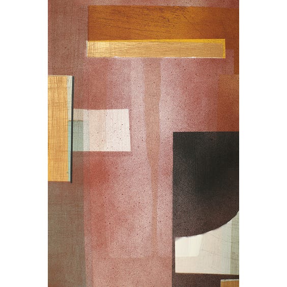 image of Modern brown and blush abstract acrylic spray painting