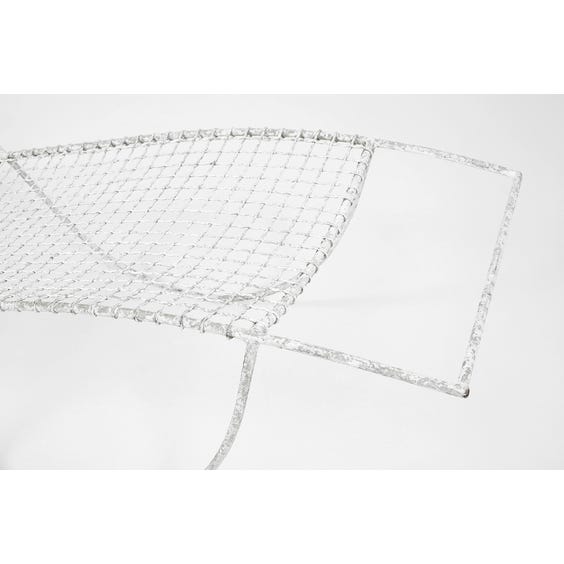 Modernist metal wire sun lounger image