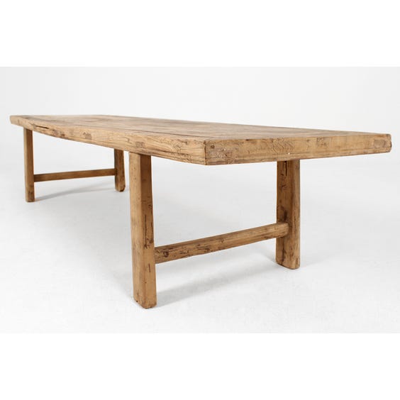 Rustic Chinese elm low coffee table image