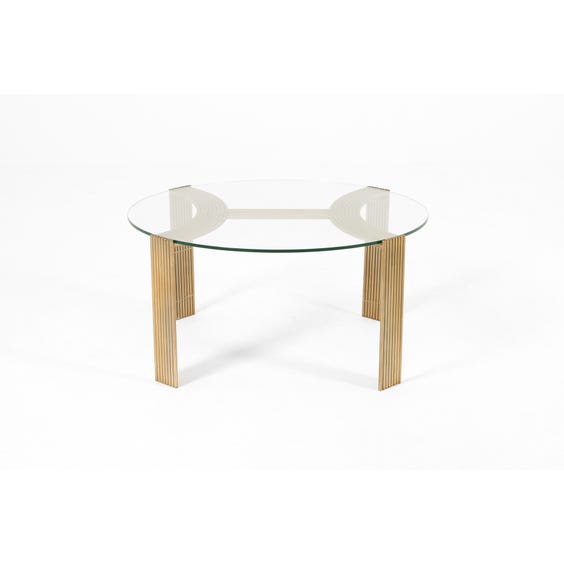 image of Fluted H frame coffee table