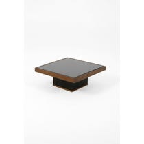 Small brushed bronze coffee table