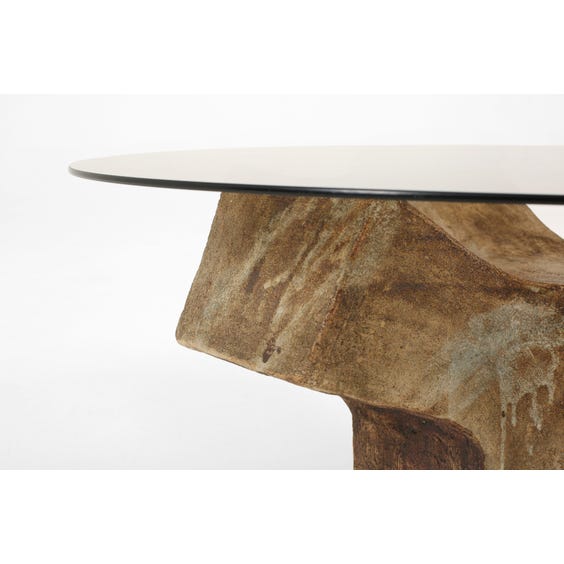 Midcentury brutalist sculptural coffee table image