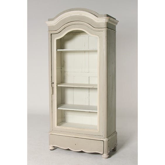 image of Large French grey painted armoire