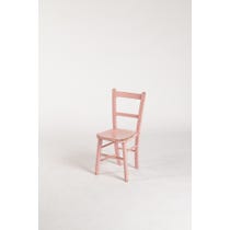 Pink painted wooden child's chair