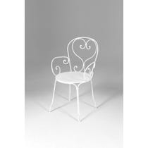 White French metal garden chair
