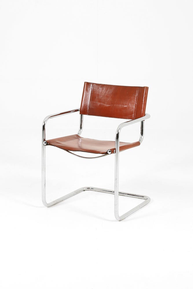 Leather Cantilever Chair Hire, Cantilever Leather Chair