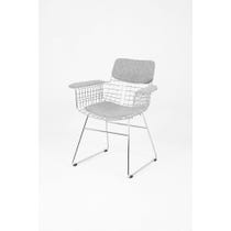 Chrome wire occasional chair