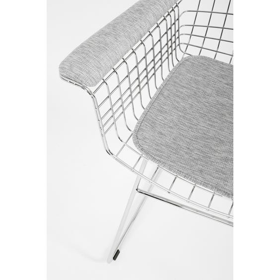 image of Chrome wire occasional chair