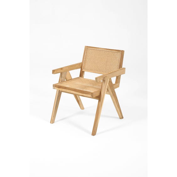 Raw and natural teak occasional chair  image