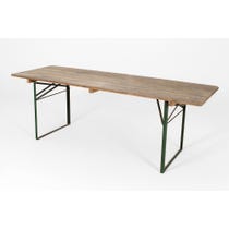 Stripped pine folding table