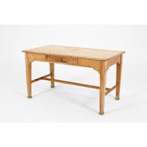 Rustic French pine dining table 