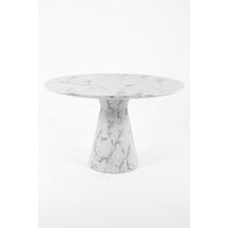 Veined faux marble dining table