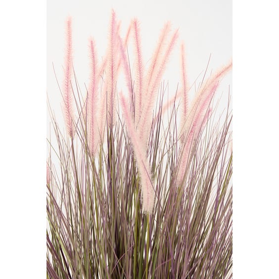 image of Artificial rush plant with pink flower