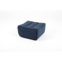 Indigo blue footstool