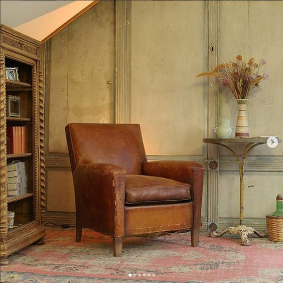 Vintage French club armchair image