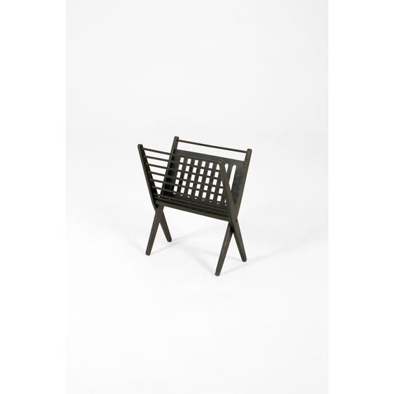 image of Black midcentury magazine rack