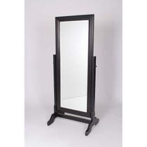 Black wooden cheval mirror