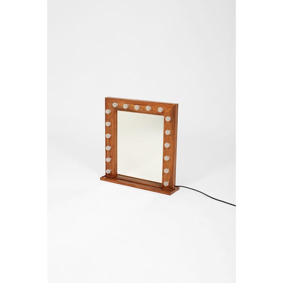 image of Small wooden framed Hollywood mirror