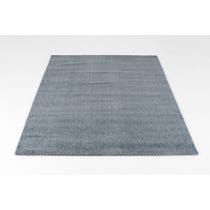 Soft blue bobble textured rug