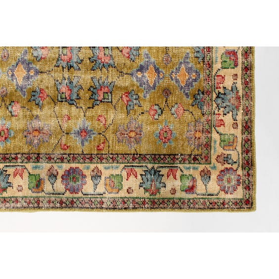 Traditional Indian floral woven rug image