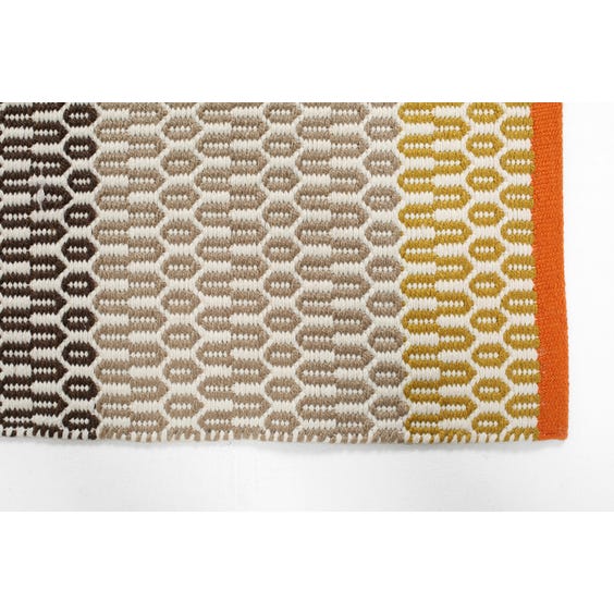Ochre yellow and taupe grey runner image