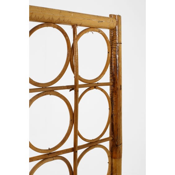 image of Midcentury decorative rattan screen