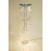 Large crystal drop floor lamp