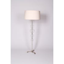 Clear reeded glass bobble lamp