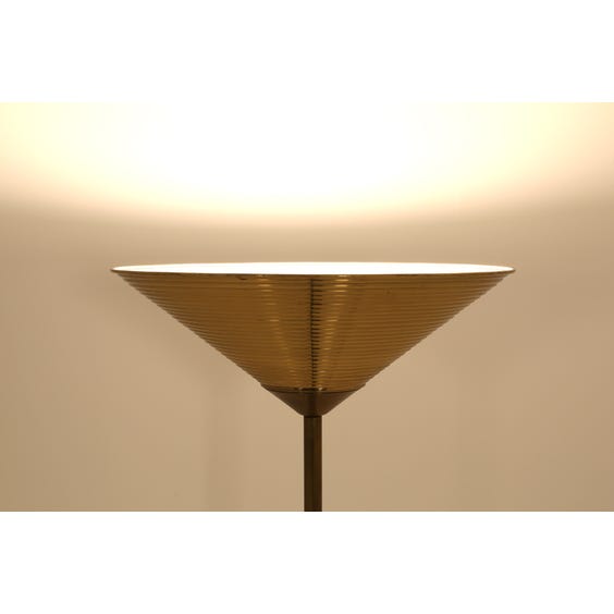 image of 1970's Italian brass standard lamp