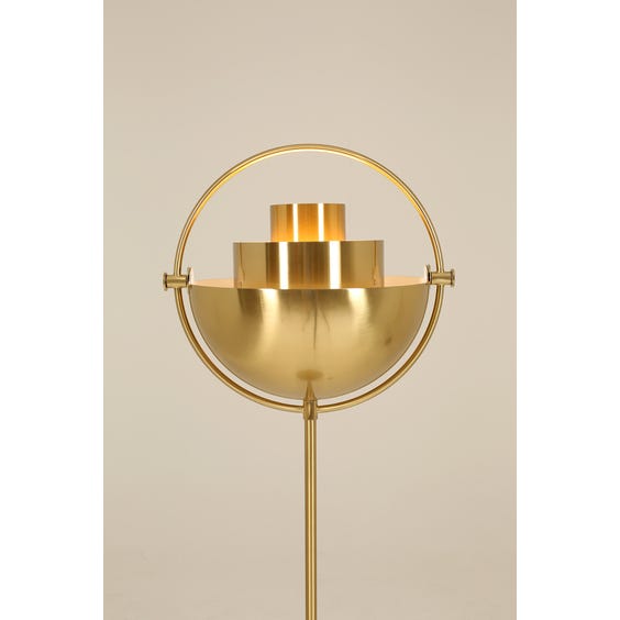 image of Brass multi light floor lamp