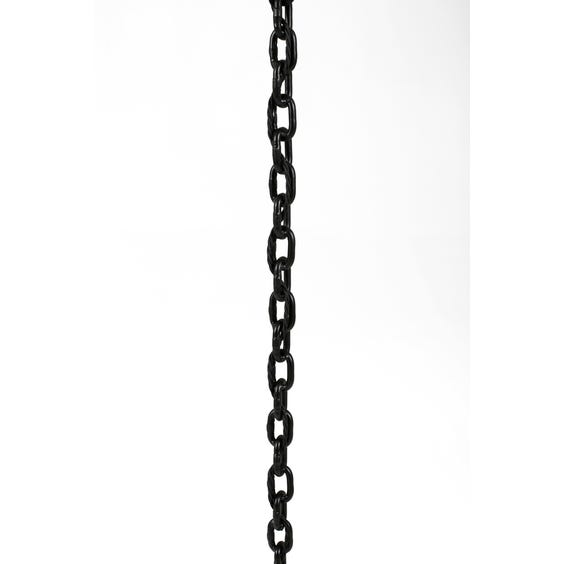 image of Midcentury brutalist iron chain lamp