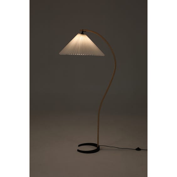 image of 1970's curved statement floor lamp