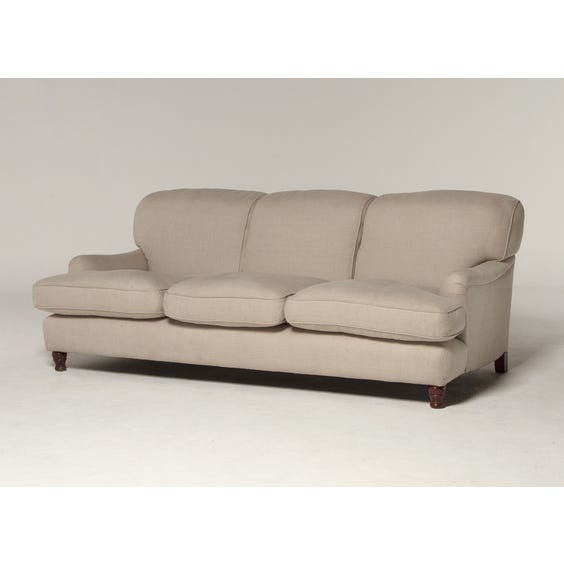 George Smith natural linen sofa image