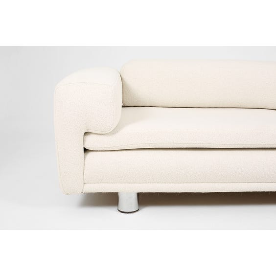 Large off white boucle sofa image