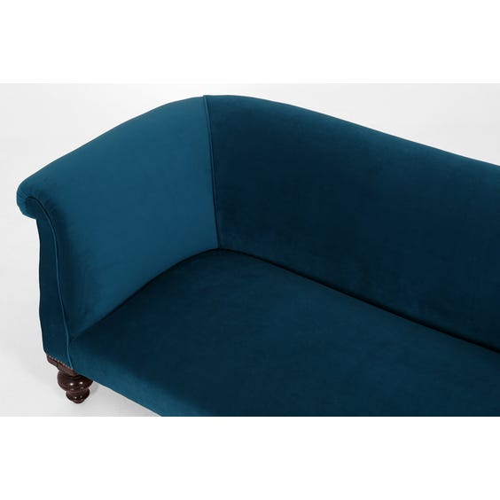 Victorian kingfisher blue sofa image