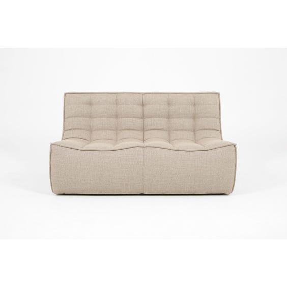 image of Modern woven two seater sofa