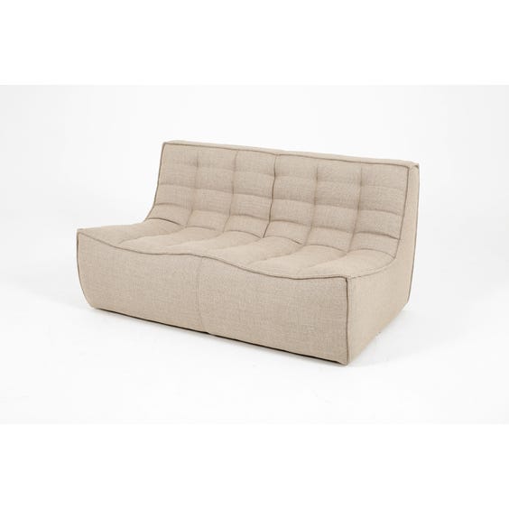 image of Modern woven two seater sofa