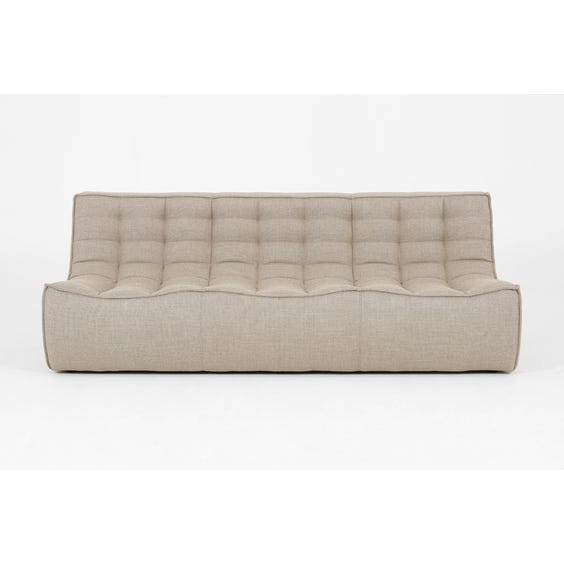 Modern woven three seater sofa image