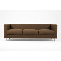 Modern chocolate brown sofa