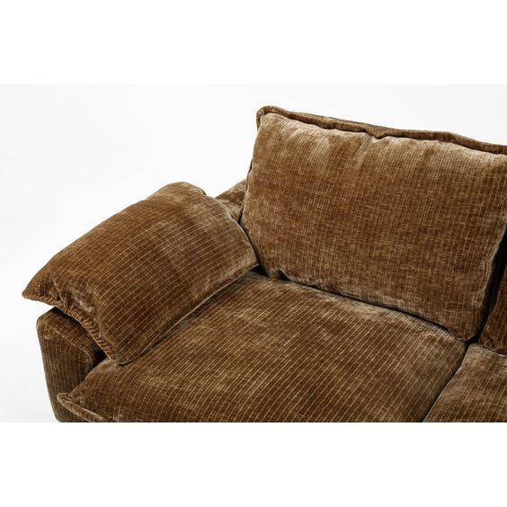 Moss brown jumbo cord sofa image