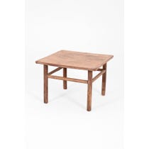 Rustic Chinese elm square table