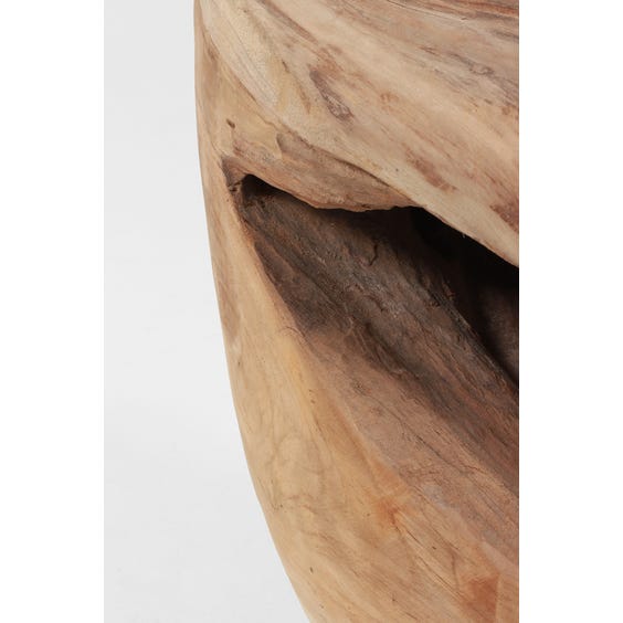Light wood organic root side table  image