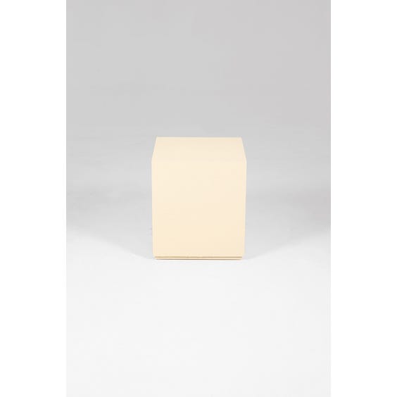 image of Postmodern putty cubic side table