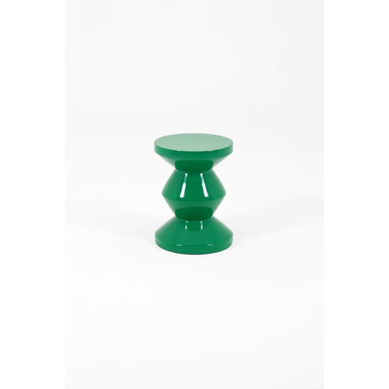 image of Emerald green totem side table