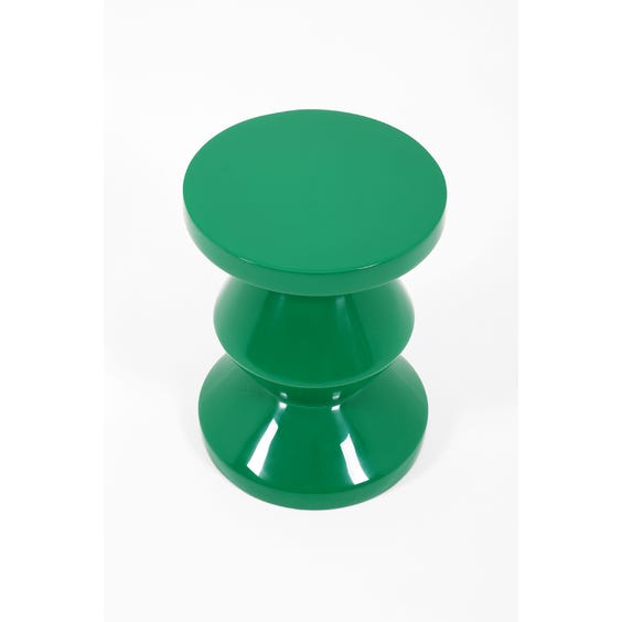 image of Emerald green totem stool